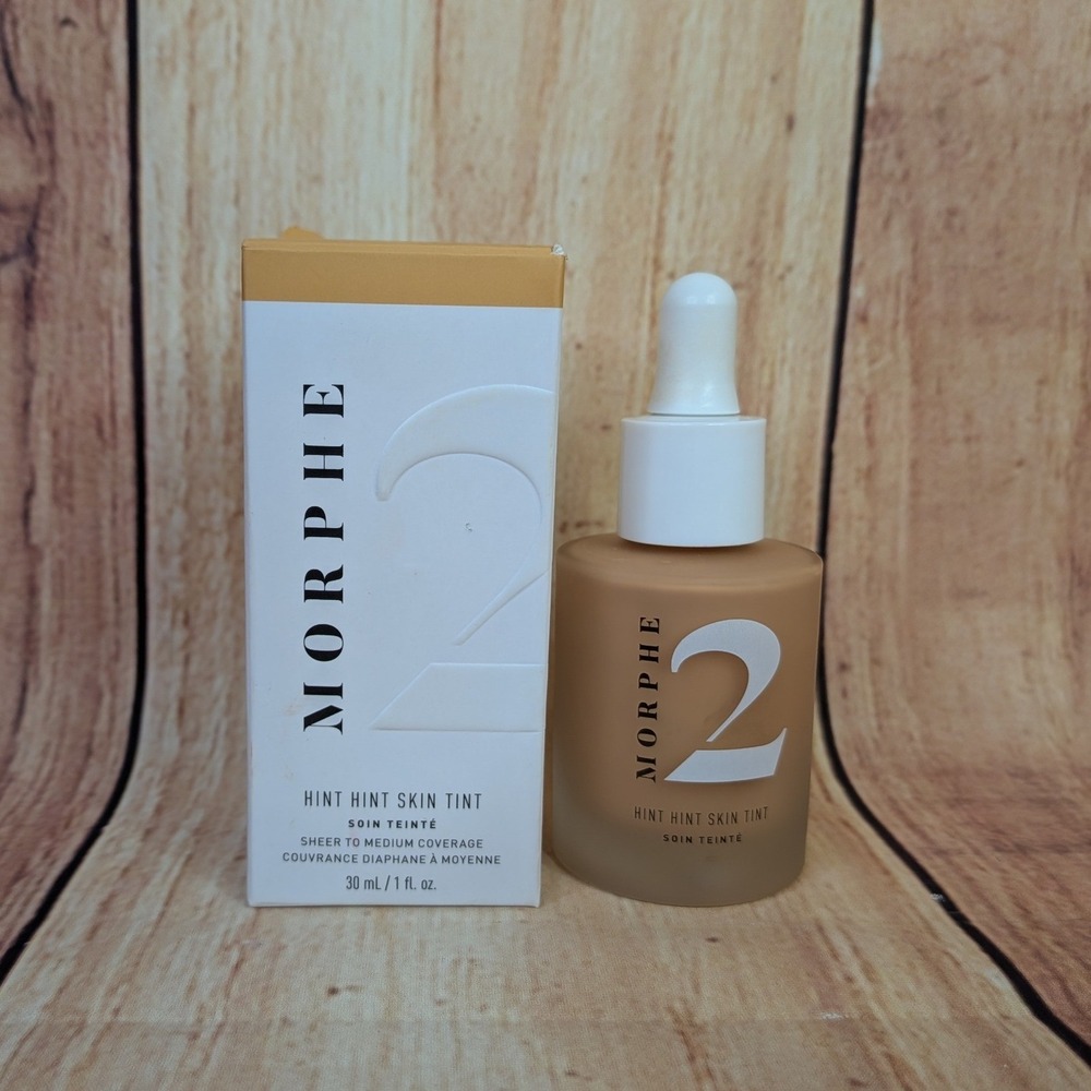 Morphe 2 Hint Hint Skin Tint Hint of Almond Medium Neutral 30ml 1oz Foundation